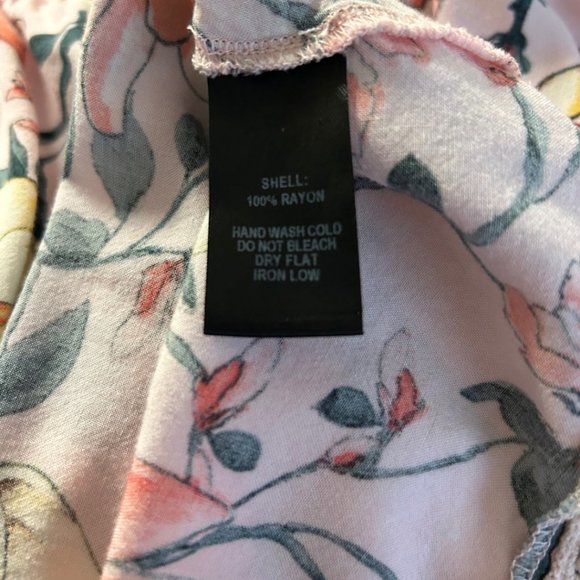 Lulu’s Hello, Darling Blush Pink Floral Print Off-the-Shoulder Dress Size XS - Picture 5 of 7